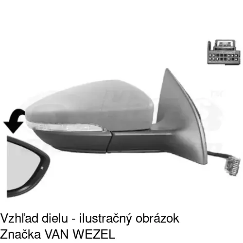 Vonkajšie zrkadlo 9556524M /POLCAR/ - obr. 1