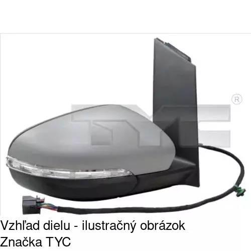 Vonkajšie zrkadlo 9563516M /POLCAR/ - obr. 1