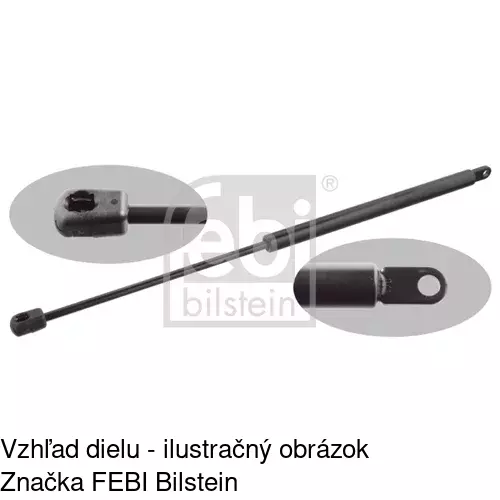 Plynová pružina 9565ABD /POLCAR/ - obr. 1