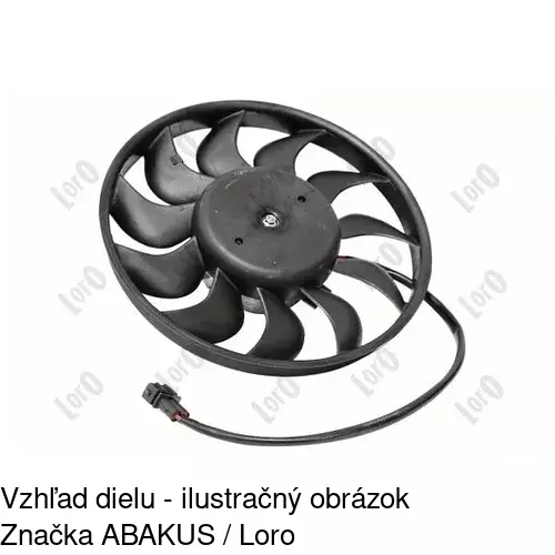 Ventilátor bez krytu / podpery 956623U1 /POLCAR/ - obr. 5