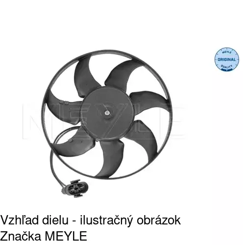 Ventilátor bez krytu / podpery 956623U5 /POLCAR/ - obr. 1