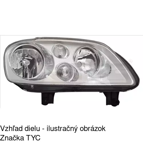 Hlavný reflektor 957809-E /POLCAR/ - obr. 2