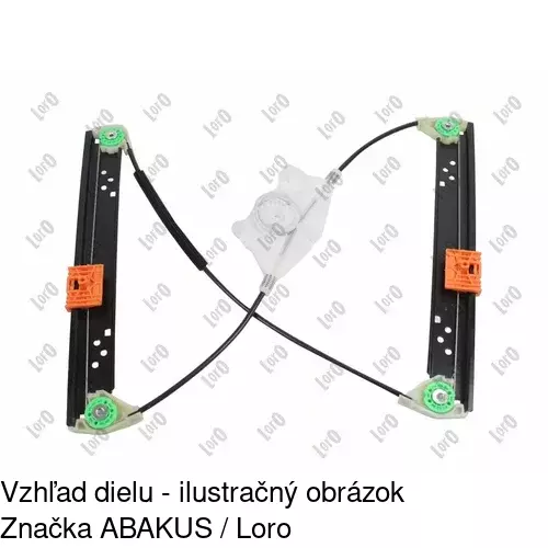 Elektrický mechanizmus okna dverí 9580PSG3 /POLCAR/ - obr. 4