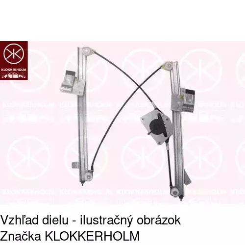 Mechanizmus sťahovania okna elektrický bez motora 9585PSG2 /POLCAR/ - obr. 1