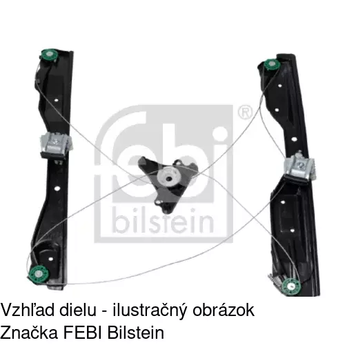 Mechanizmus sťahovania okna elektrický bez motora 9585PSG2 /POLCAR/ - obr. 4