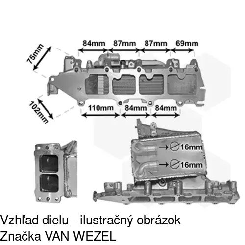 Chladiče vzduchu (Intercoolery) 95C2J82X /POLCAR/ - obr. 1