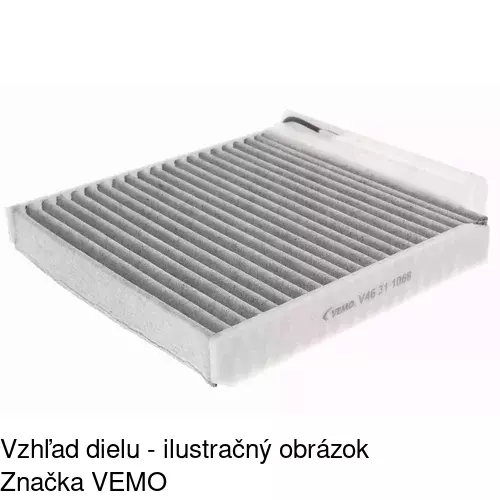 Kabínový filter s uhlíkom S11-1039 /POLCAR/ - obr. 3