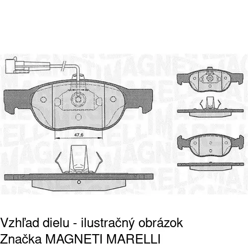 Brzdové dosky S70-0051 /POLCAR/ - obr. 4