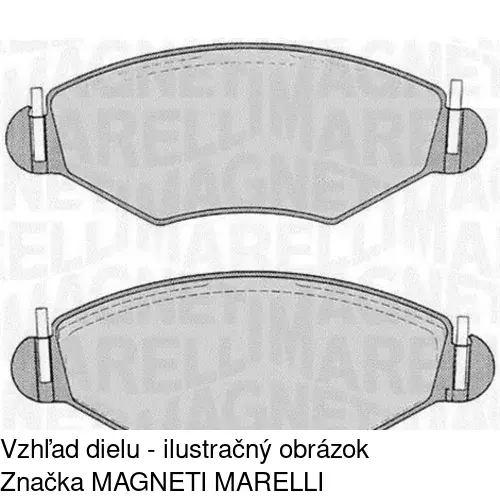 Brzdové dosky S70-0070 /POLCAR/ - obr. 1