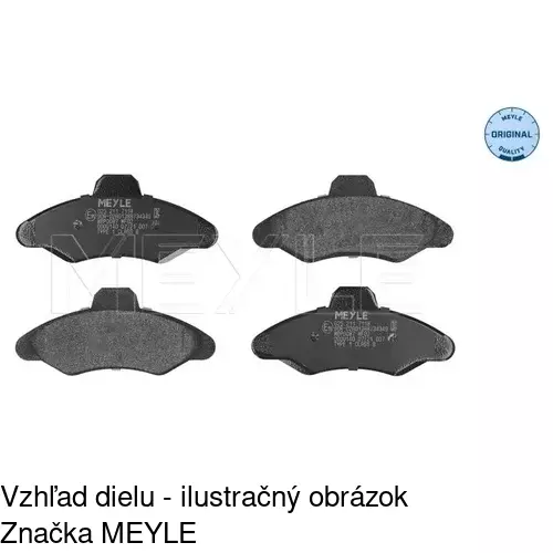 Brzdové dosky S70-0078 /POLCAR/ - obr. 5