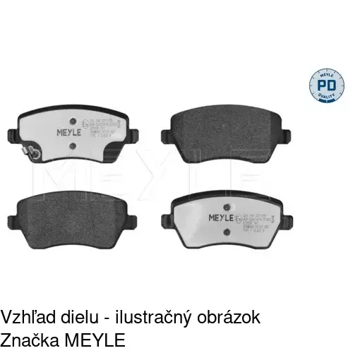 Brzdové dosky POLCAR S70-0098
