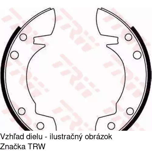 Brzdové dosky S70-0114 /POLCAR/ - obr. 5