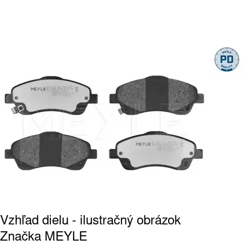 Brzdové dosky S70-0121 /POLCAR/ - obr. 3