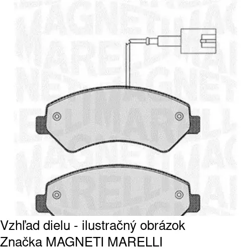 Brzdové dosky S70-0186 /POLCAR/ - obr. 2