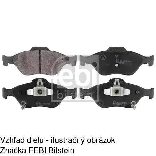 Brzdové dosky S70-0190 /POLCAR/ - obr. 1