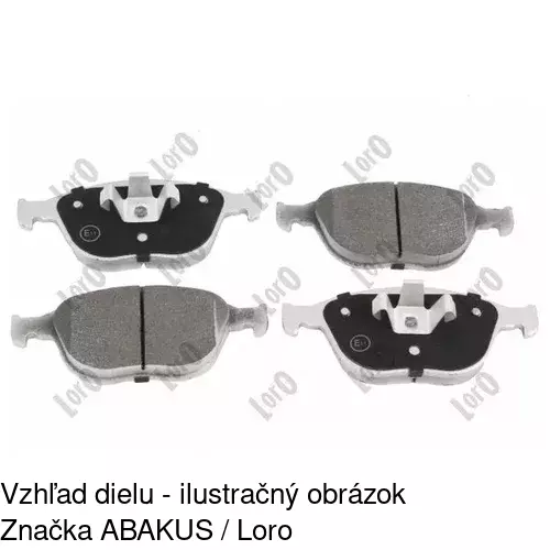 Brzdové dosky POLCAR S70-0229
