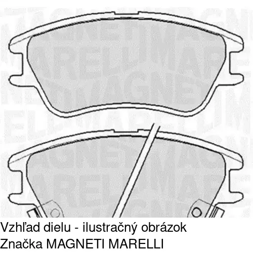 Brzdové dosky S70-0259 /POLCAR/ - obr. 3