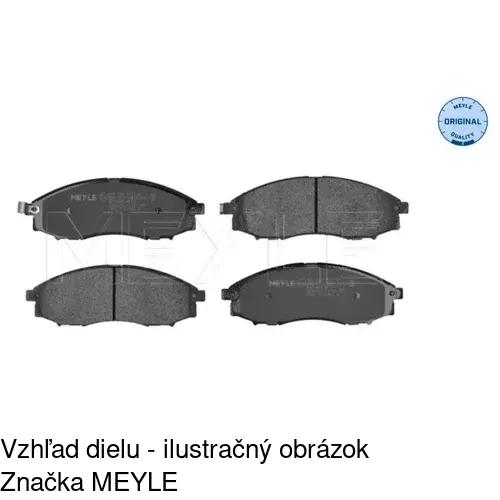 Brzdové dosky S70-0279 /POLCAR/ - obr. 1