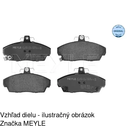 Brzdové dosky S70-0286 /POLCAR/ - obr. 5