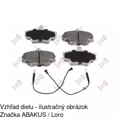 Brzdové dosky S70-0323 /POLCAR/ - obr. 4