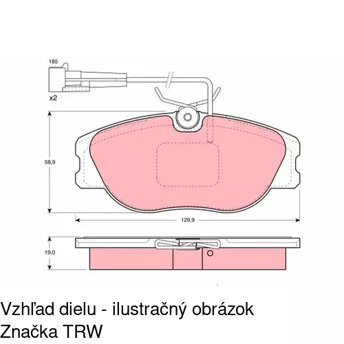 Brzdové dosky POLCAR S70-0380