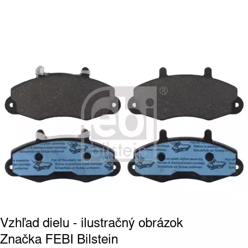 Brzdové dosky S70-0396 /POLCAR/ - obr. 3