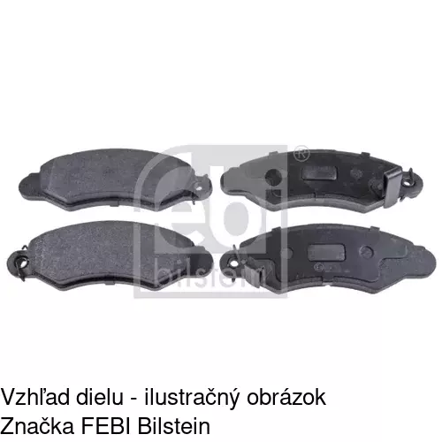 Brzdové dosky S70-0422 /POLCAR/ - obr. 2