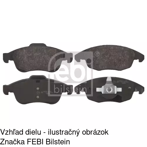 Brzdové dosky S70-0447 /POLCAR/ - obr. 1