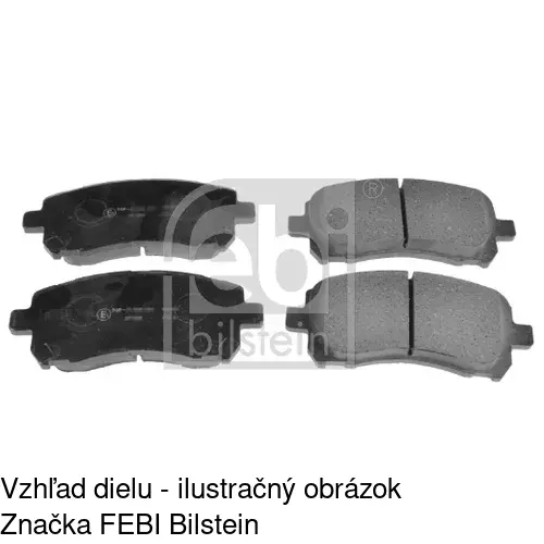 Brzdové dosky S70-0469 /POLCAR/ - obr. 2