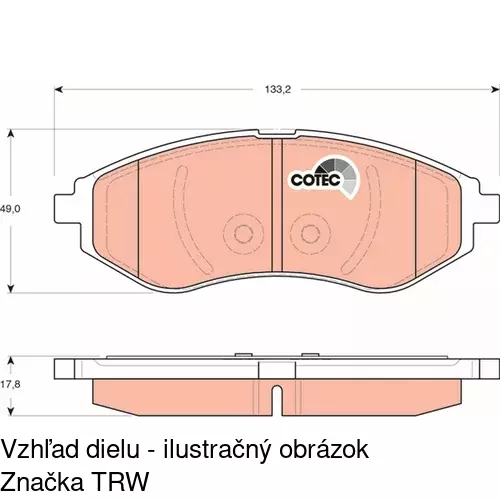 Brzdové dosky POLCAR S70-0473