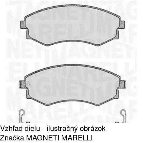 Brzdové dosky S70-0474 /POLCAR/ - obr. 2