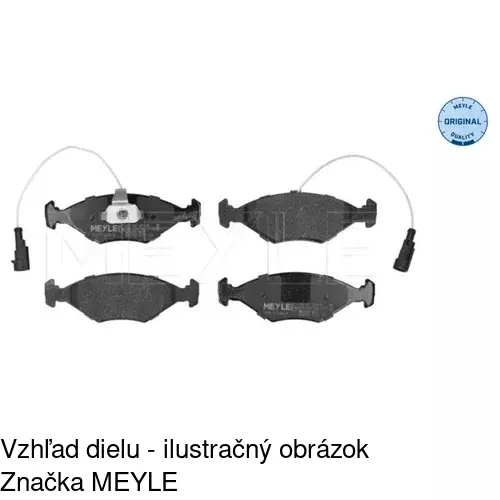 Brzdové dosky S70-0503 /POLCAR/ - obr. 2