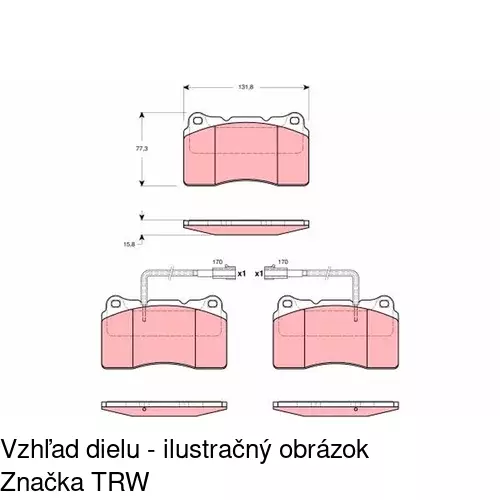 Brzdové dosky POLCAR S70-0565
