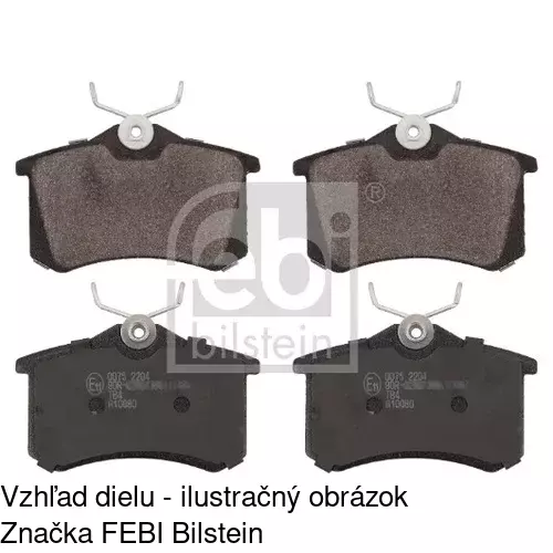 Brzdové dosky S70-1057 /POLCAR/ - obr. 4