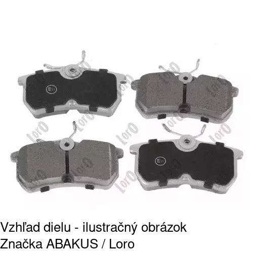 Brzdové dosky S70-1059 /POLCAR/ - obr. 5