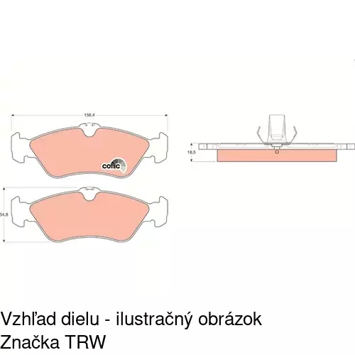 Brzdové dosky S70-1060 /POLCAR/ - obr. 5