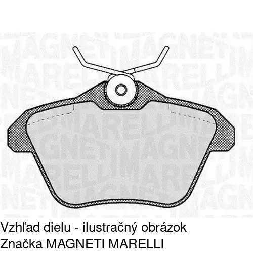 Brzdové dosky S70-1084 /POLCAR/ - obr. 1
