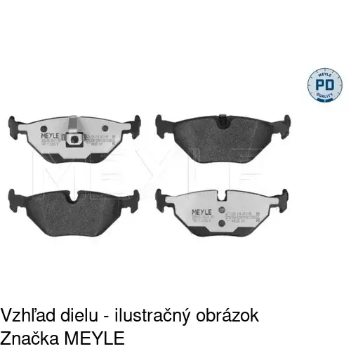 Brzdové dosky POLCAR S70-1087