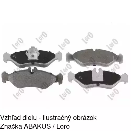 Brzdové dosky S70-1088 /POLCAR/ - obr. 4