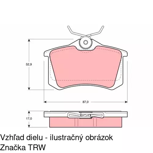 Brzdové dosky POLCAR S70-1137
