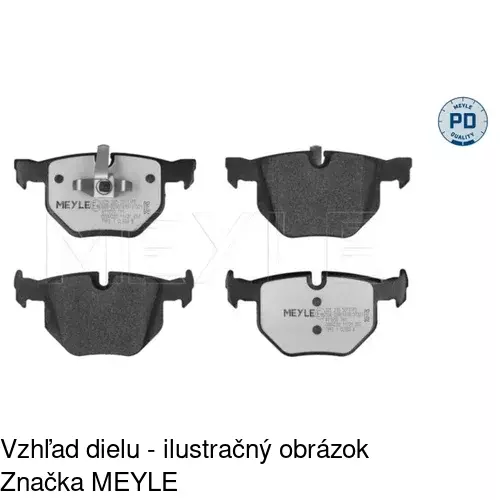 Brzdové dosky S70-1174 /POLCAR/ - obr. 5