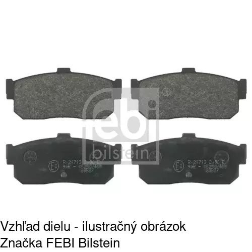 Brzdové dosky S70-1216 /POLCAR/ - obr. 3