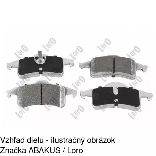 Brzdové dosky S70-1346 /POLCAR/ - obr. 2