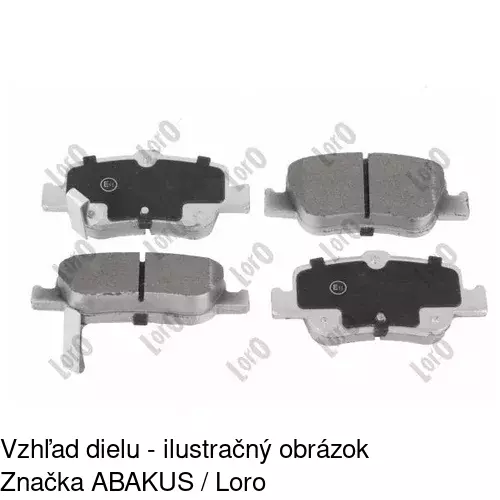 Brzdové dosky S70-1362 /POLCAR/ - obr. 3