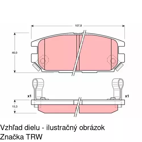 Brzdové dosky S70-1372 /POLCAR/ - obr. 4