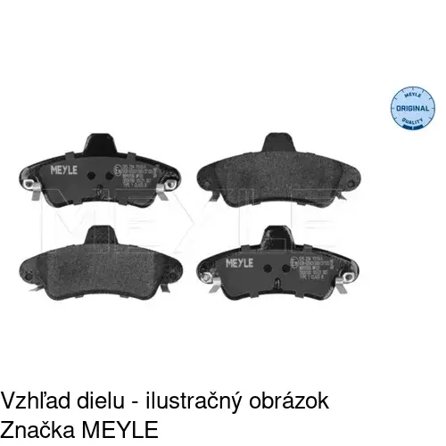 Brzdové dosky POLCAR S70-1568