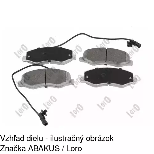 Brzdové dosky S70-1607 /POLCAR/ - obr. 4