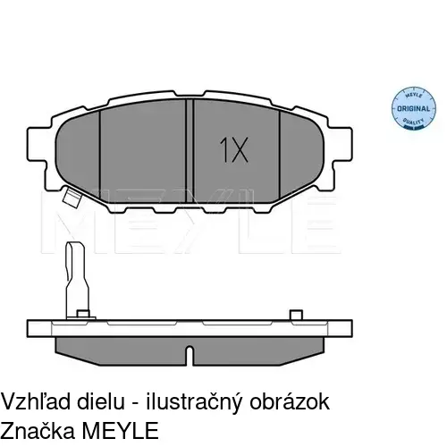 Brzdové dosky S70-1610 /POLCAR/ - obr. 2