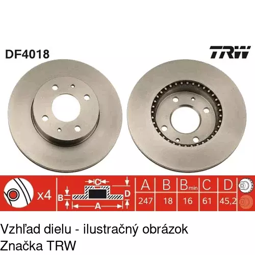 Brzdový kotúč S71-0213 /POLCAR/ - obr. 5