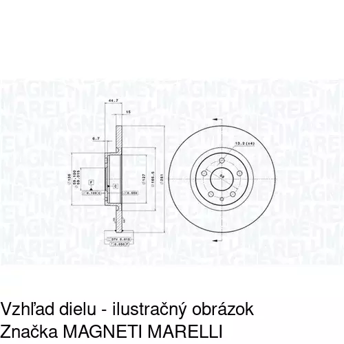 Brzdový kotúč S71-0246 /POLCAR/ - obr. 3